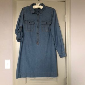 J. Crew denim dress; Size M